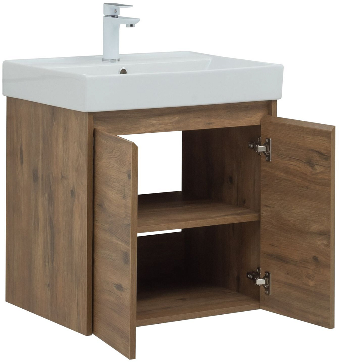 Тумба под раковину Aquanet Nova Lite 60 дуб рустикальный (2 дверцы) Тумба под раковину Aquanet Nova Lite 60 дуб рустикальный (2 дверцы)
