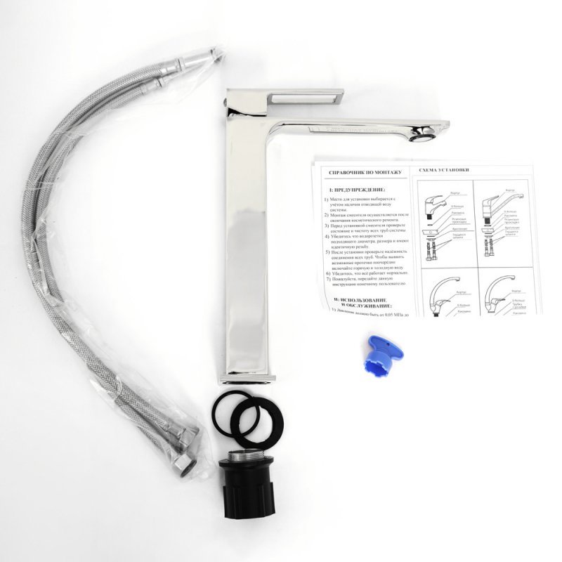 LUCE Смеситель для накладных раковин, хром LUC-LMC-CRM LUCE Смеситель для накладных раковин, хром LUC-LMC-CRM