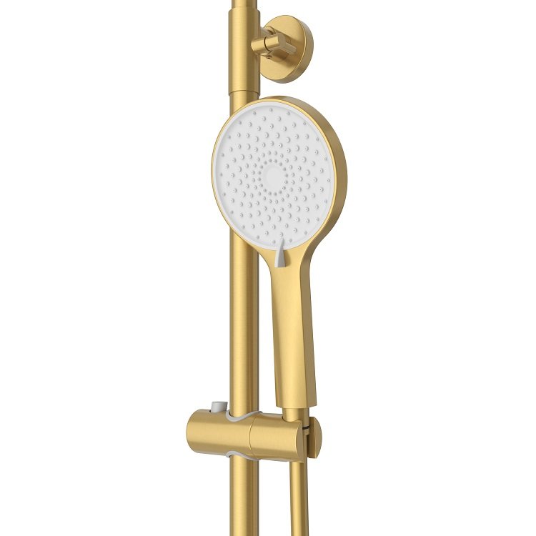 STYLUS-CVD-NOP Душевая стойка со смесителем и изливом, черный матовый STYLUS-CVD-NOP Душевая стойка со смесителем и изливом, черный матовый