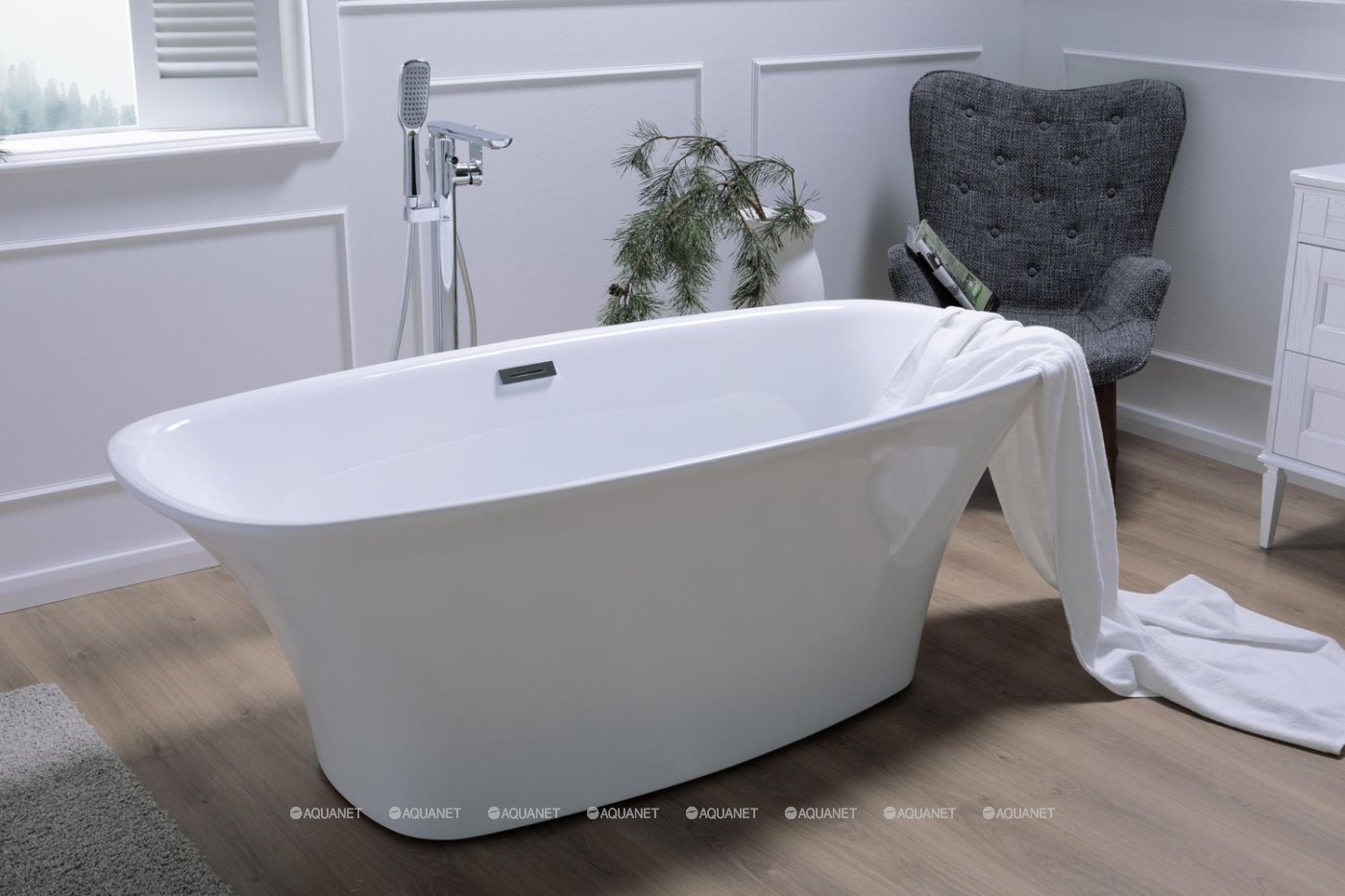 Акриловая ванна Aquanet Pleasure 170х78 208597 Акриловая ванна Aquanet Pleasure 170х78 208597