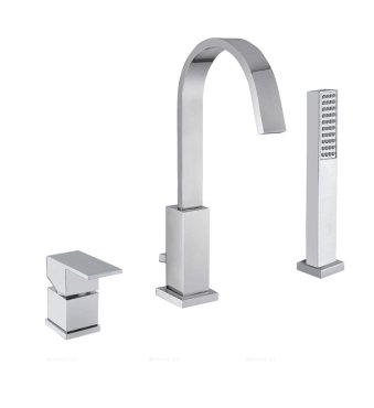 Смеситель на борт ванны на 3 отверстия Cezares UNIKA-BVD3-01