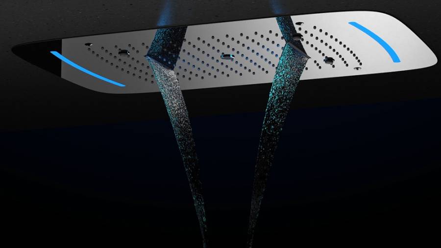 Душевая система Timo Saona SX-2319/18SM скрытого монтажа с термостатом, черное золото Душевая система Timo Saona SX-2319/18SM скрытого монтажа с термостатом, черное золото