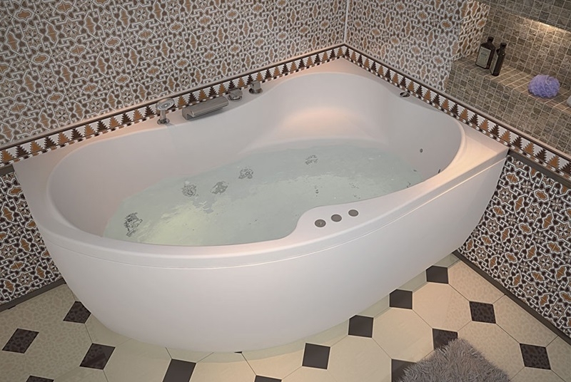 Акриловая ванна Aquanet Capri 160x100 R (с каркасом) Акриловая ванна Aquanet Capri 160x100 R (с каркасом)