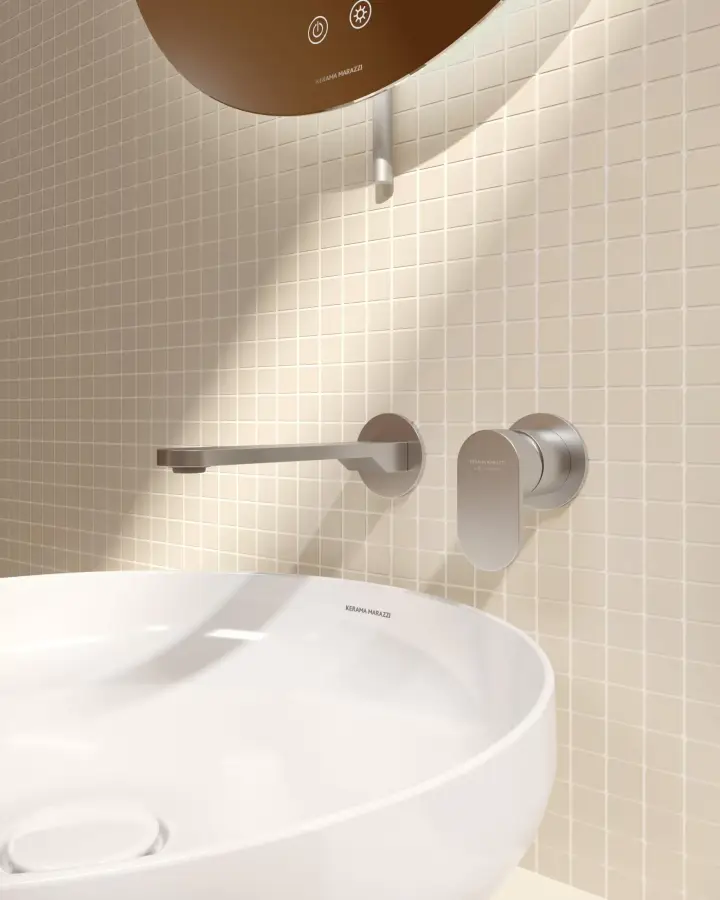 Смеситель для раковины SIARA настенный, с внутренней частью, нержавеющая сталь Смеситель для раковины SIARA настенный, с внутренней частью, нержавеющая сталь