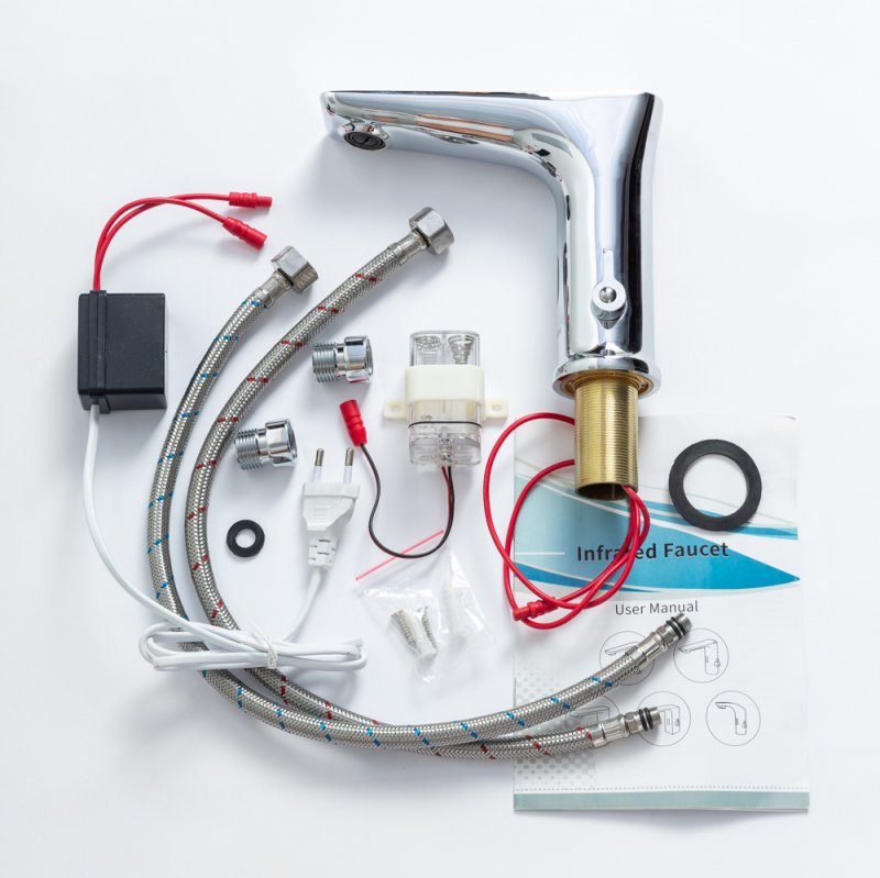 Электронный смеситель для раковины, хром KRAFT-ELV-CRM Электронный смеситель для раковины, хром KRAFT-ELV-CRM