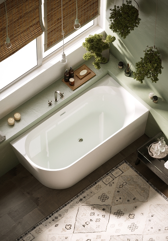 Ванна Veneto R  акриловая отдельностоящая пристенная угловая, арт. FB12 Ванна Veneto R  акриловая отдельностоящая пристенная угловая, арт. FB12