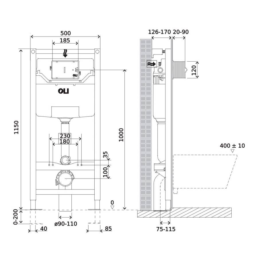 Сет: OLI 120 ECO Sanitarblock pneumatic+Панель KARISMA, черн+Унитаз Point Меркурий, т.сер PN41831GM Сет: OLI 120 ECO Sanitarblock pneumatic+Панель KARISMA, черн+Унитаз Point Меркурий, т.сер PN41831GM