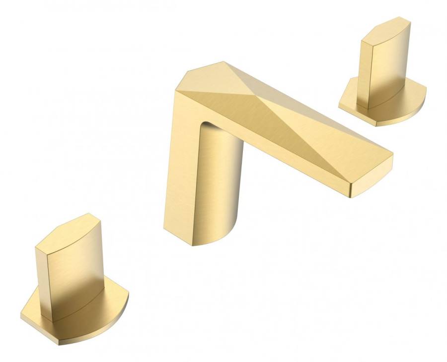 Смеситель врезной на 3отв. VENTURO золото, ручка ICE Смеситель врезной на 3отв. VENTURO золото, ручка ICE