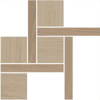 Декор Альберони 1 мозаичный бежевый матовый обрезной 27,5x27,5x0,9