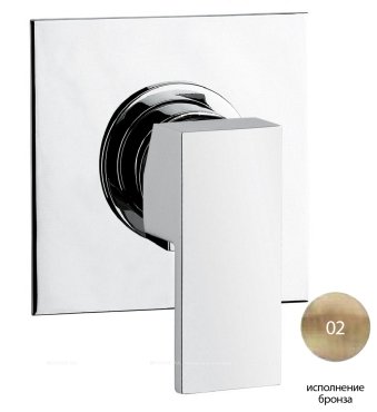 Встраиваемый однорычажный смеситель для душа Cezares UNIKA-DIM-02