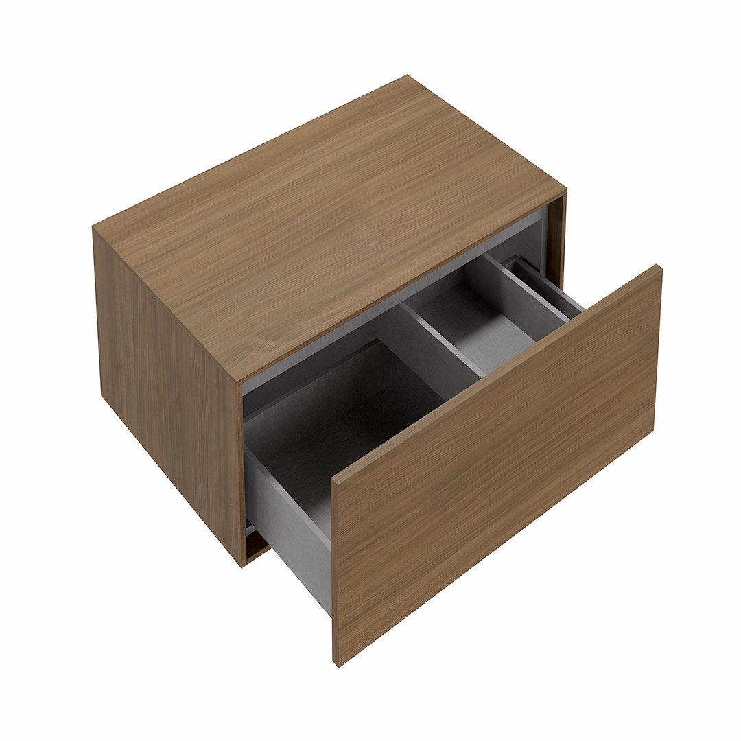 Тумба ATOLLO напольная,подвесная с ящиком 80, деревянная AT.80\WD Тумба ATOLLO напольная,подвесная с ящиком 80, деревянная AT.80\WD