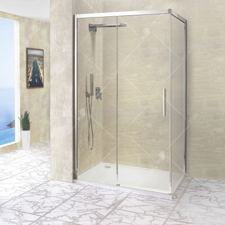 Душевой уголок RGW LE-41, 34124180-11, 100 х 80 x 195 см, стекло прозрачное, профиль хром Душевой уголок RGW LE-41, 34124180-11, 100 х 80 x 195 см, стекло прозрачное, профиль хром