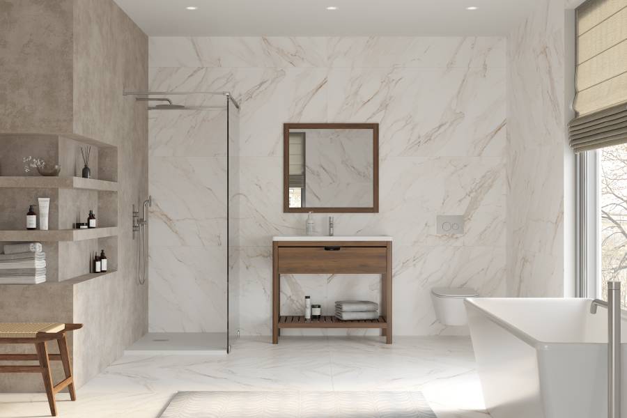 Керамогранит Calacatta Gold Satin 80х160 Керамогранит Calacatta Gold Satin 80х160