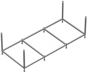 W80A-150-070W-R Like, Каркас для ванны A0 150х70 см, шт