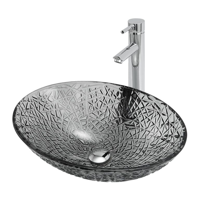 Раковина накладная стеклянная ABBER Glas AK2303B черная Раковина накладная стеклянная ABBER Glas AK2303B черная