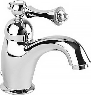 MARGOT-LSM1-01-N Смеситель для раковины с донным клапаном Исполнение: Хром, Ручки: Чёрная  MARGOT-LSM1-01-N Смеситель для раковины с донным клапаном Исполнение: Хром, Ручки: Чёрная