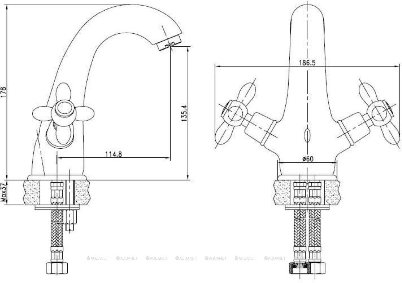 Смеситель для раковины Aquanet Opera SD98903 Смеситель для раковины Aquanet Opera SD98903