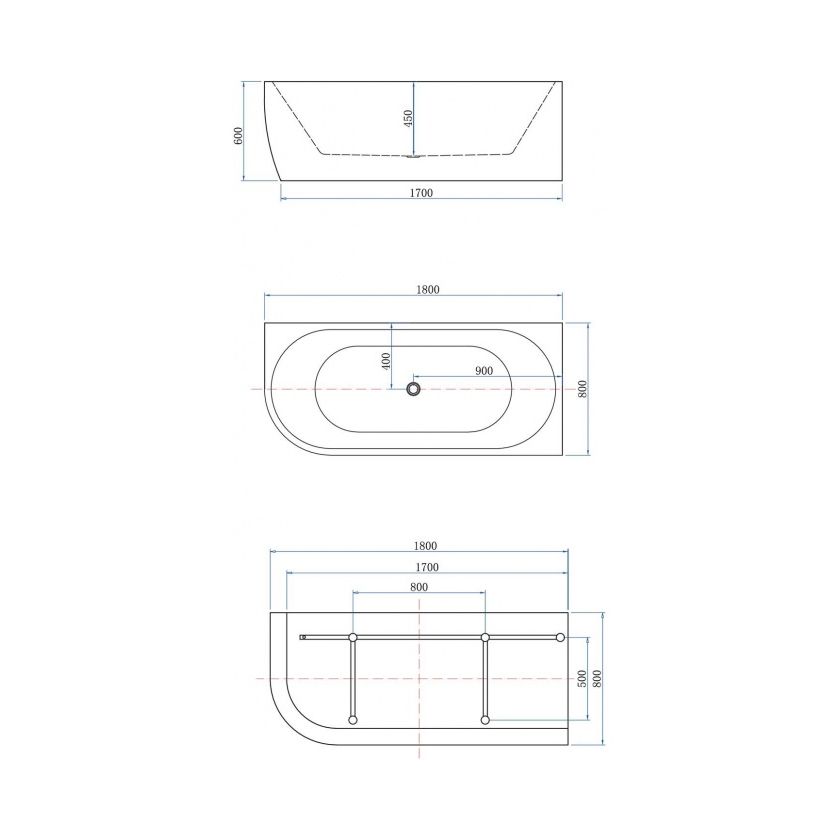 Акриловая ванна Aquanet Family Elegant B 180x80 3806N Gloss Finish (панель Black matte) Акриловая ванна Aquanet Family Elegant B 180x80 3806N Gloss Finish (панель Black matte)