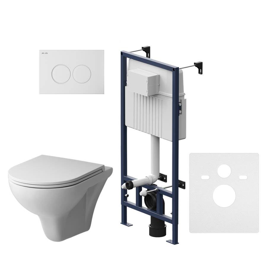 IS70101.901700 Инсталляция с клавишей ProC L Белый глянец. с подвесным унитазом Gem FlashClean с сид м/лифт IS70101.901700 Инсталляция с клавишей ProC L Белый глянец. с подвесным унитазом Gem FlashClean с сид м/лифт