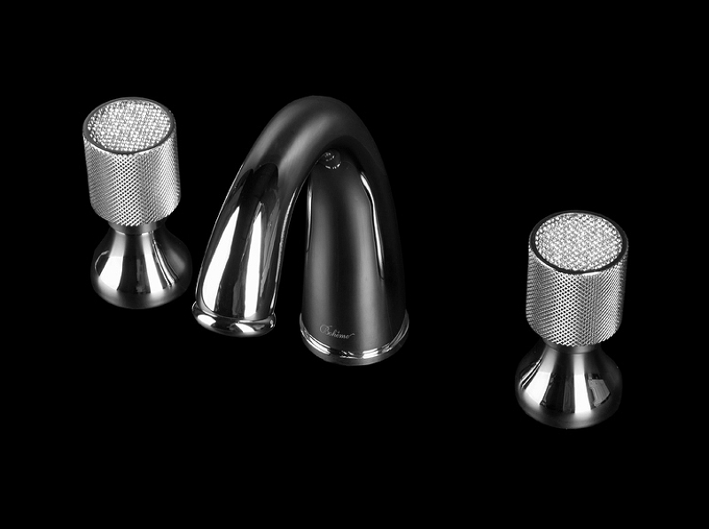 Смеситель для раковины на 3 отв. ROYAL CRYSTAL, хром_Комплект Смеситель для раковины на 3 отв. ROYAL CRYSTAL, хром_Комплект