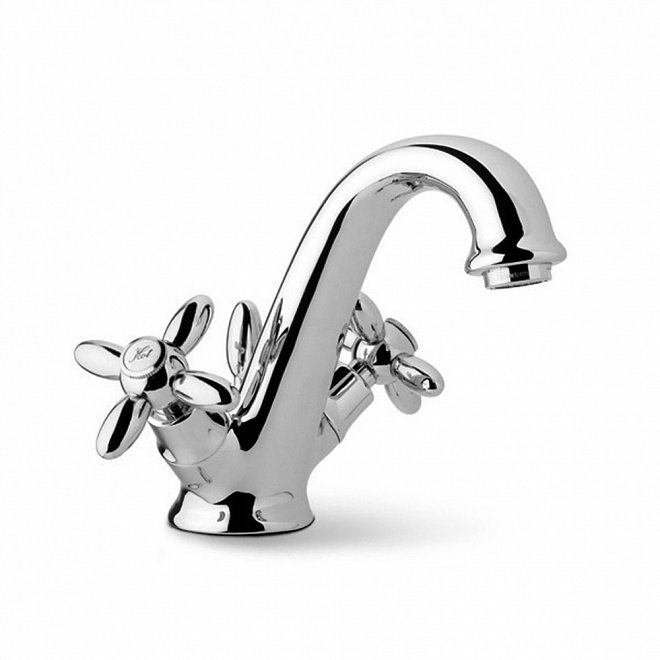 Смеситель для раковины MUSE вентильный с донным клапаном, хром глянец Смеситель для раковины MUSE вентильный с донным клапаном, хром глянец