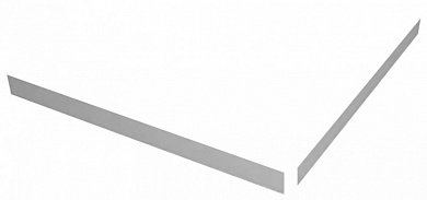 Экран плоский из искусственного мрамора CEZARES TRAY-S-A-90-SCR-W