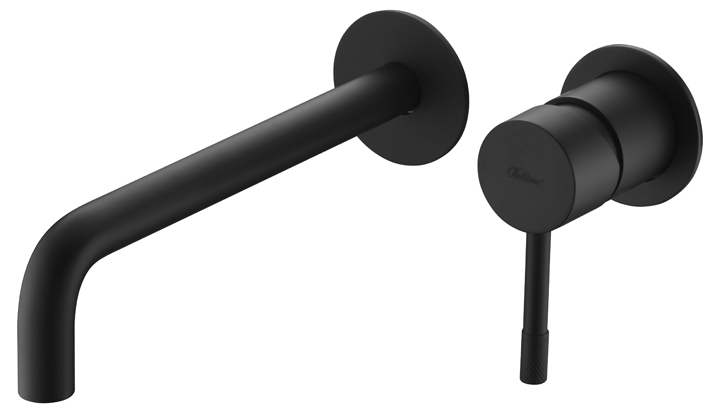 Смеситель для умывальника из стены, Uno. Черный Смеситель для умывальника из стены, Uno. Черный