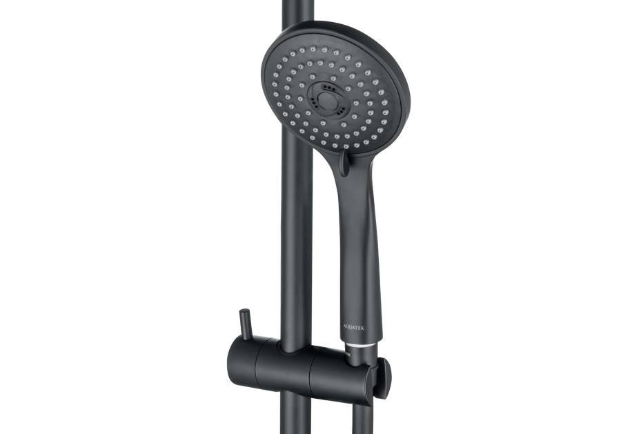 Душевой гарнитур 3jet 73см AQUATEK, матовый черный AQ2011MB  Душевой гарнитур 3jet 73см AQUATEK, матовый черный AQ2011MB