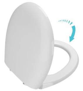 Крышка-сиденье для унитаза Bocchi Taormina Pro A0323-001 с микролифтом, белое