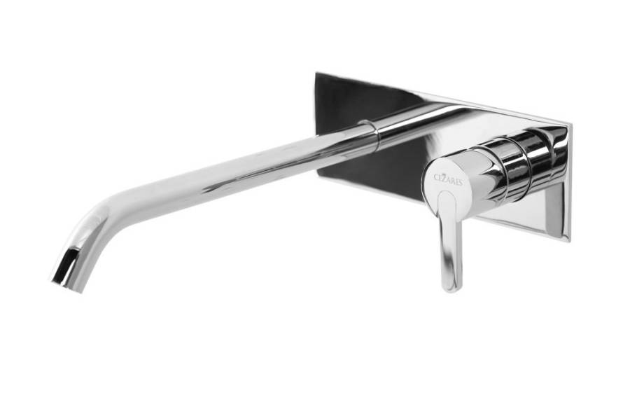 LEAF-BLI1-SR Смеситель для раковины встраиваемый однорычажный, на единой площадке Исполнение: Sunrise  LEAF-BLI1-SR Смеситель для раковины встраиваемый однорычажный, на единой площадке Исполнение: Sunrise