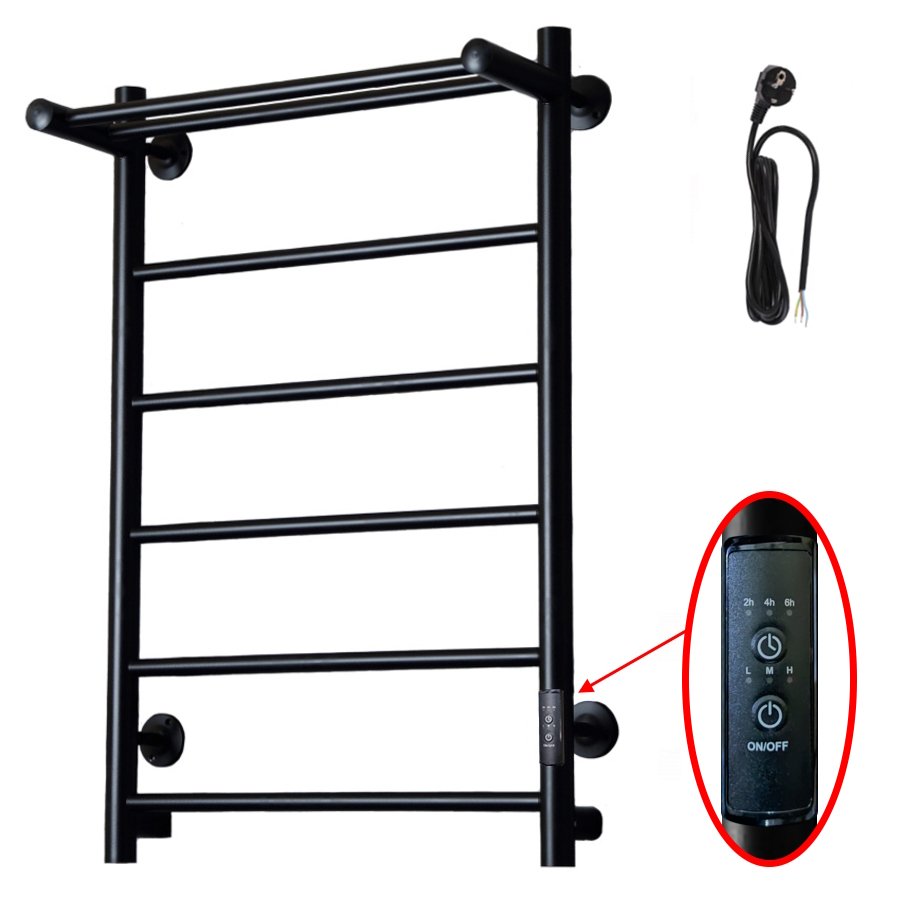 Полотенцесушитель Аспект Пэк сп 1 П 80х50 черный ВГП Полотенцесушитель Аспект Пэк сп 1 П 80х50 черный ВГП