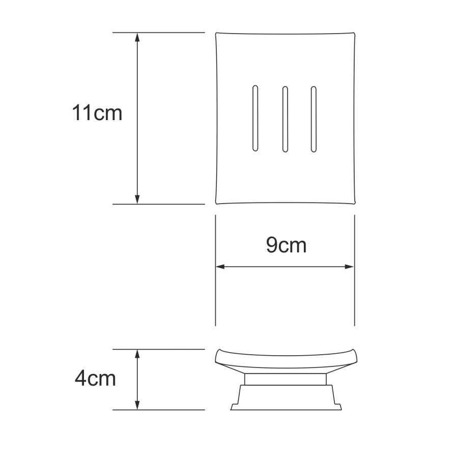 Amper K-5429BLACK Мыльница Amper K-5429BLACK Мыльница