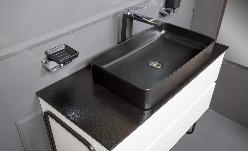 Столешница прямая черная 120 VALLESSI Столешница прямая черная 120 VALLESSI