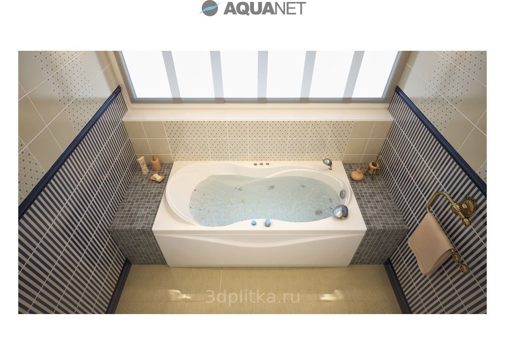 Акриловая ванна Aquanet Grenada 180х90 205493 на каркасе Акриловая ванна Aquanet Grenada 180х90 205493 на каркасе