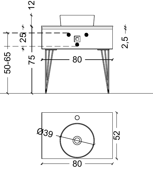 Консоль LUCIDO 80 см Насыщенный синий 305000 770-080-BL Boheme Консоль LUCIDO 80 см Насыщенный синий 305000 770-080-BL Boheme