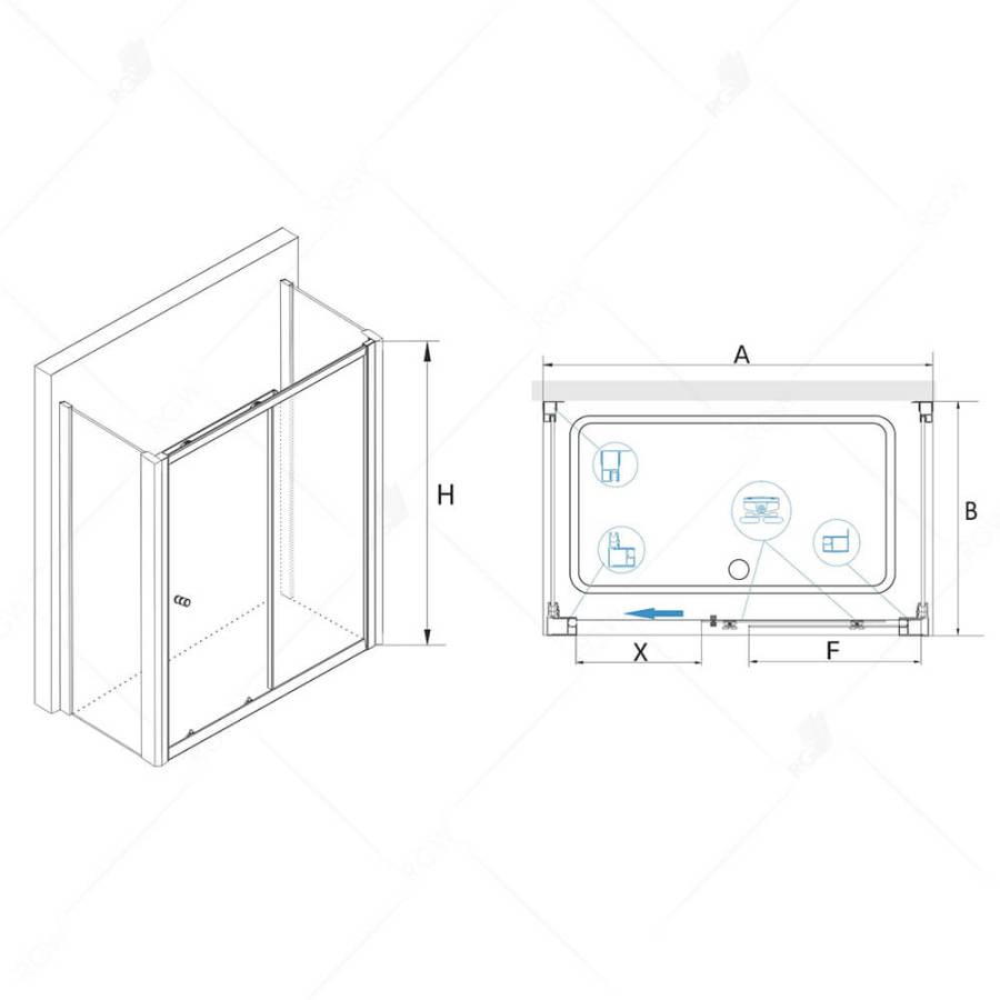 Душевой уголок RGW CL-45 P (CL-12 + 2Z-12) 040945510-11P 150x100x185 Душевой уголок RGW CL-45 P (CL-12 + 2Z-12) 040945510-11P 150x100x185