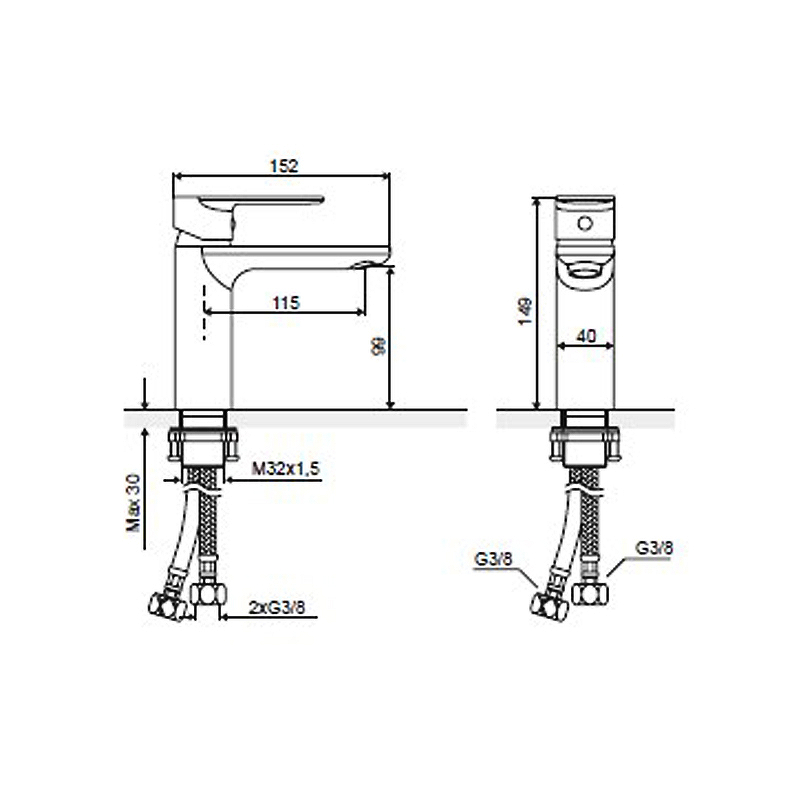 Смеситель для умывальника EXCELLENT Glad ARAC.1101CR (хром) Смеситель для умывальника EXCELLENT Glad ARAC.1101CR (хром)