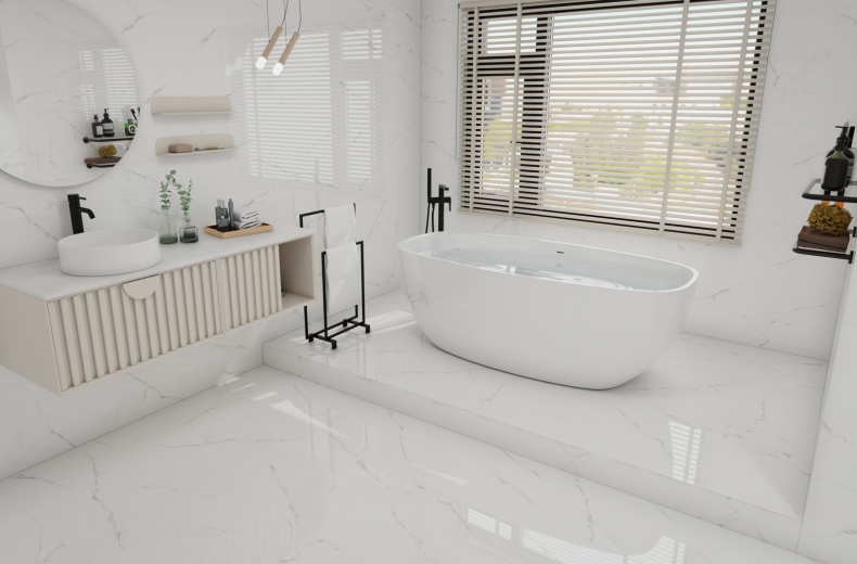 Duna/Velsaa - Керамогранит - Calacatta Lite Satin 60 - 60х60 см  Duna/Velsaa - Керамогранит - Calacatta Lite Satin 60 - 60х60 см