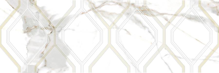 Декор Beryl белый 25х75,шт Декор Beryl белый 25х75,шт