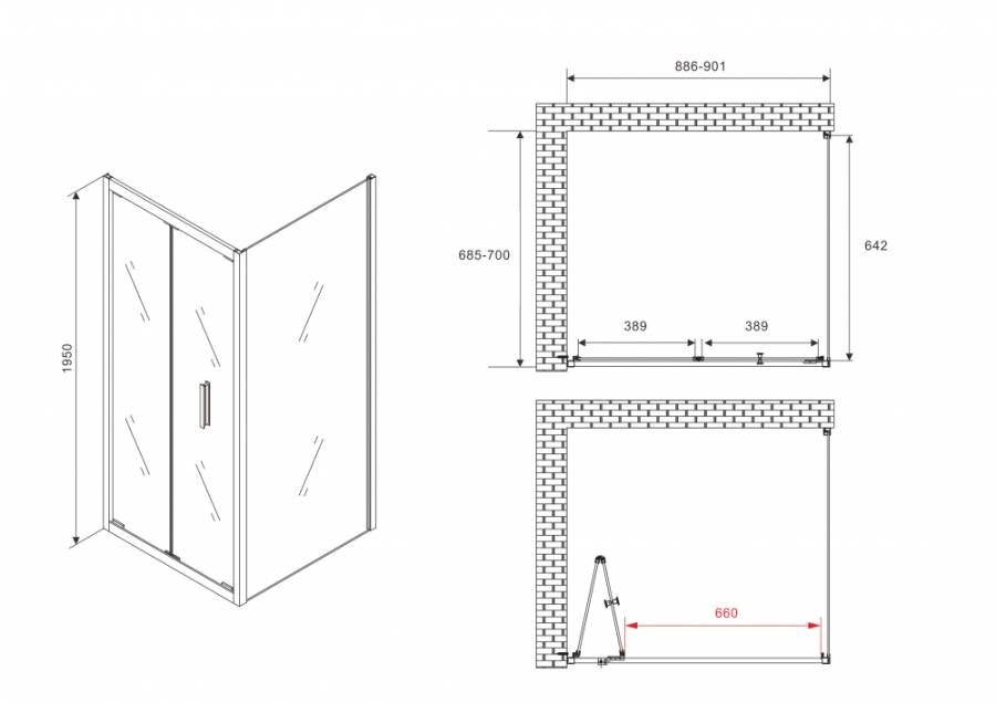 Душевой уголок ABBER Sonnenstrand AG07090-S70 Душевой уголок ABBER Sonnenstrand AG07090-S70