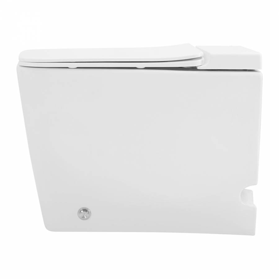 Приставной унитаз Abber Rechteck AC1213P импульсный с микролифтом Приставной унитаз Abber Rechteck AC1213P импульсный с микролифтом