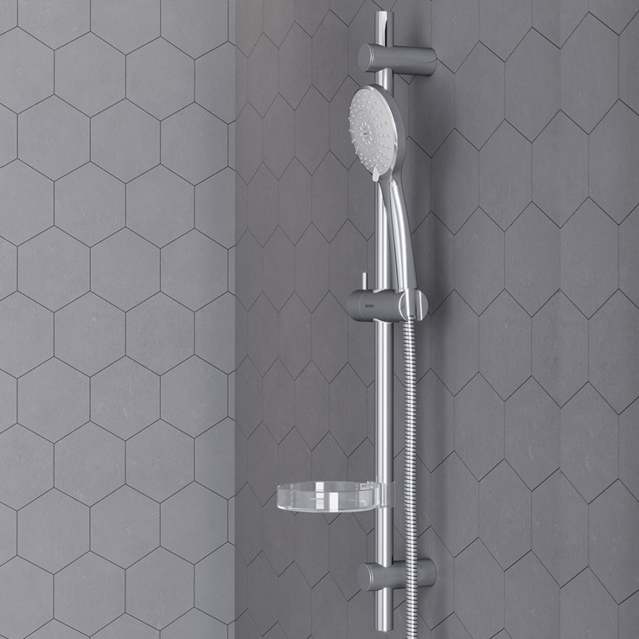 914100000 Palace One душевой комплект: ручной душ d - 120 мм, 5 функций, штанга, мыльница, шт 914100000 Palace One душевой комплект: ручной душ d - 120 мм, 5 функций, штанга, мыльница, шт