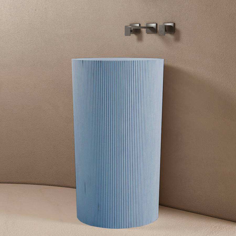 Раковина отдельностоящая ABBER Stein AS2501Blau голубая Раковина отдельностоящая ABBER Stein AS2501Blau голубая