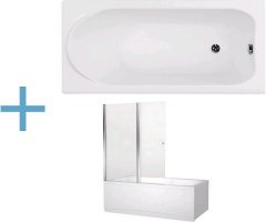 Акриловая ванна Aquanet Nord 150x70 (+ шторка Aquanet Alfa 4 NF6222-pivot) Акриловая ванна Aquanet Nord 150x70 (+ шторка Aquanet Alfa 4 NF6222-pivot)