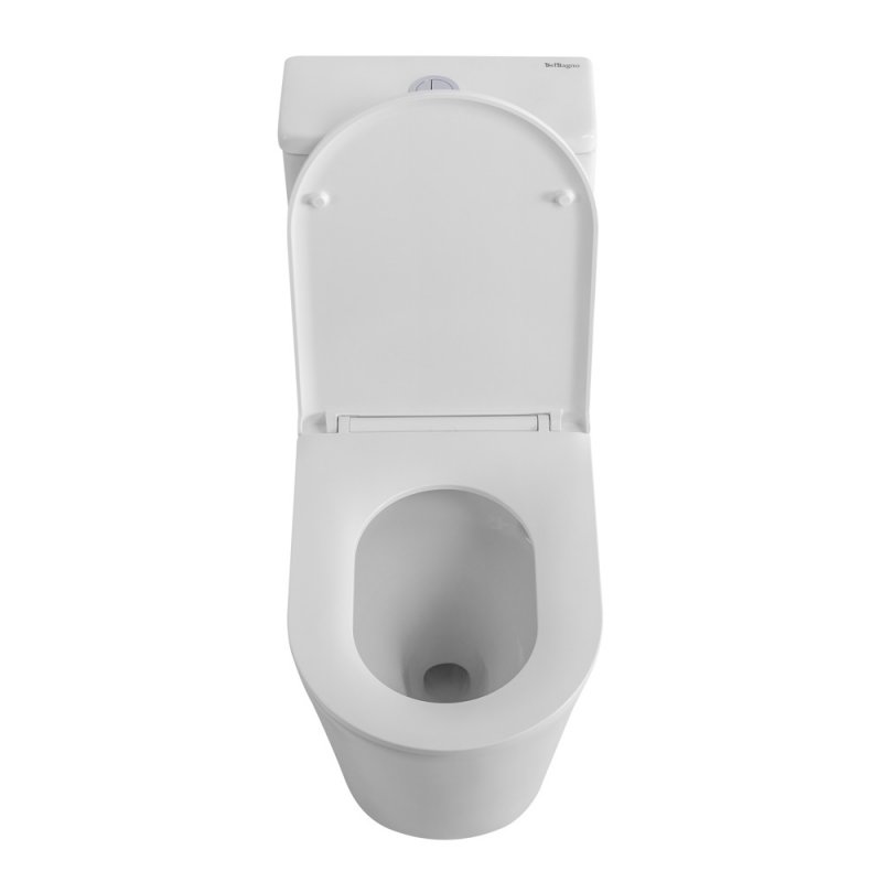 TRE-TOR Унитаз-моноблок со смывом "Торнадо", с сиденьем дюропласт soft close, P-trap, BB673CP-MN-TOR/SC TRE-TOR Унитаз-моноблок со смывом "Торнадо", с сиденьем дюропласт soft close, P-trap, BB673CP-MN-TOR/SC