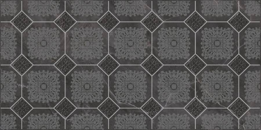 Декор VT\B86\34030 Olimpus Grand черный 25*50,шт Декор VT\B86\34030 Olimpus Grand черный 25*50,шт