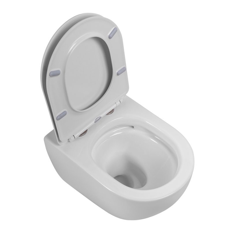 STYLUS-TOR Чаша подвесного унитаза безободкового с системой смыва "Торнадо",  CZR-6601-TH-TOR STYLUS-TOR Чаша подвесного унитаза безободкового с системой смыва "Торнадо",  CZR-6601-TH-TOR