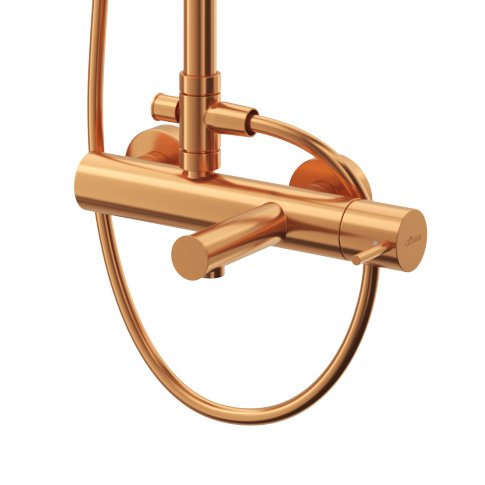 LEAF-CVDA-30-L-ST Душевая стойка телескопическая, с изливом с верхним и ручным душем, верхний душ диаметр 230 мм АБС пластик, исполнение Satinox LEAF-CVDA-30-L-ST Душевая стойка телескопическая, с изливом с верхним и ручным душем, верхний душ диаметр 230 мм АБС пластик, исполнение Satinox