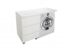 Тумба напольная под умывальник Dallas Luxe 1050х482 3 ящика (ШхГхВ) 408х476х860