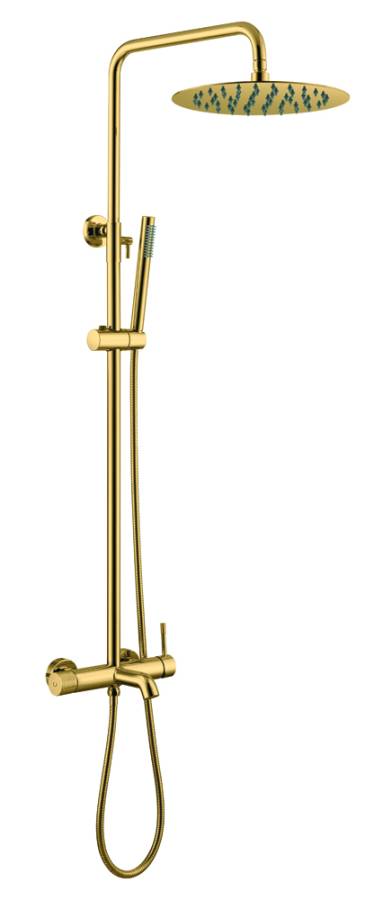 Стойка для душа со смесителем UNO золото Стойка для душа со смесителем UNO золото